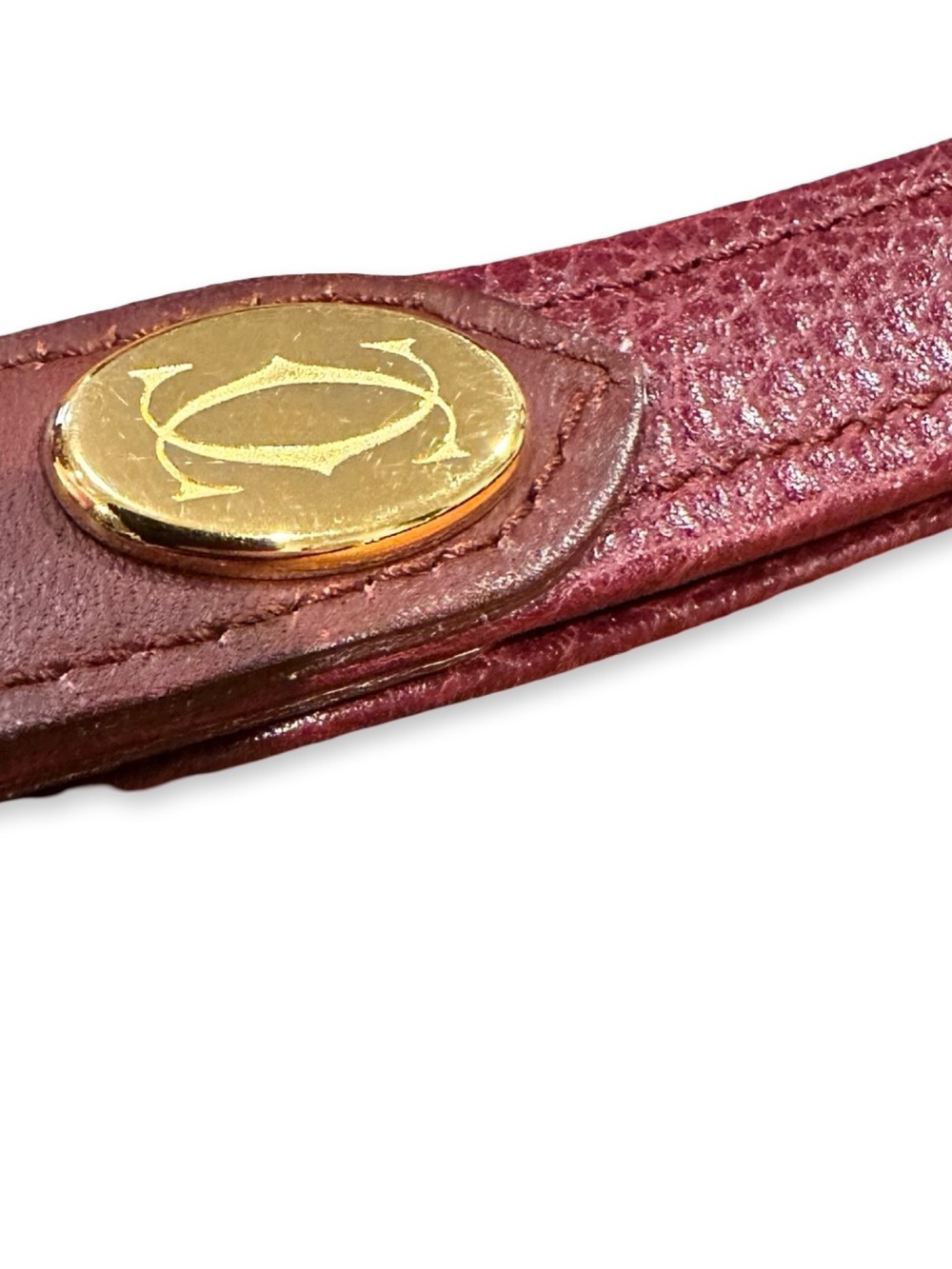 1980’s Must de Cartier Pebbled Leather Crossbody bag - Vintage French Luxury - Picture 9 of 14